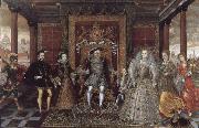 Possibly after Lucas de Heere Allegory of the Tudor Succession unknow artist